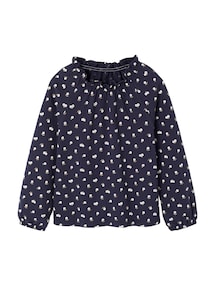 Mädchen Blusenshirt mit Rüschenkragen