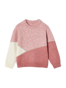 Mädchen Pullover im Colorblock-Style