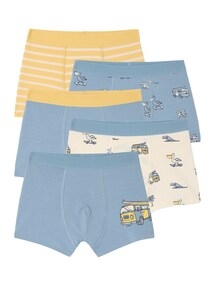 Bio-Kollektion: 5er-Pack Jungen Stretch-Boxershorts