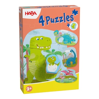 4 erste Puzzles - Dinos