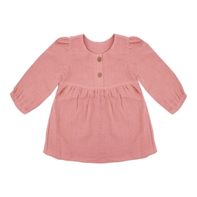 Musselin-Shirt langarm