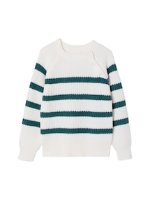 Jungen Strickpullover mit Streifen