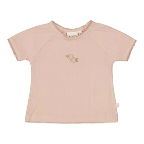 T-Shirt Blumen Rippqualität