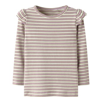 Shirt langarm Ringel Rippqualität