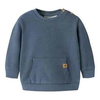 Sweatshirt mit Bauchtasche Struktur