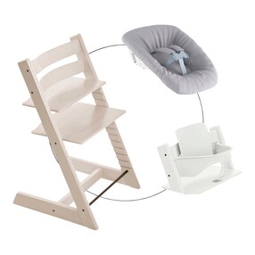 Bundle Treppenhochstuhl inkl. Newbornset Light Grey & Babyset