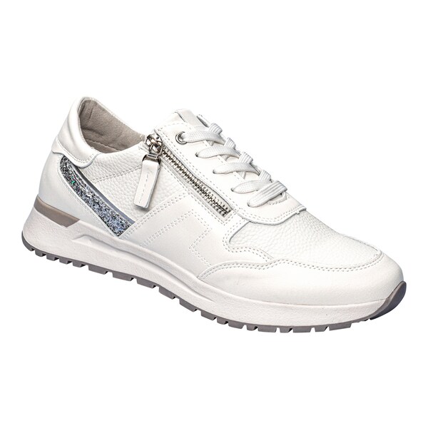 Leder-Komfortsneaker "Glitzer"