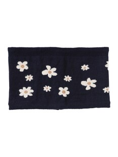 Mädchen Rundschal mit Jacquard-Blumen