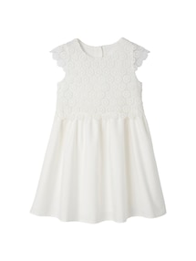 Festliches Mädchen Kleid mit Makrameespitze