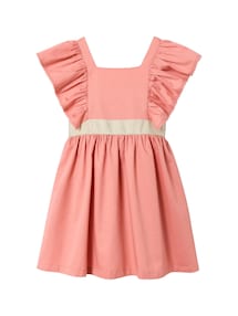 Festliches Mädchen Kleid mit goldenem Gürtel