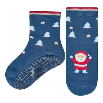 ABS-Socken Fliesen Flitzer Weihnachtsmann