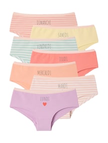 Bio-Kollektion: 7er-Pack Mädchen Shortys