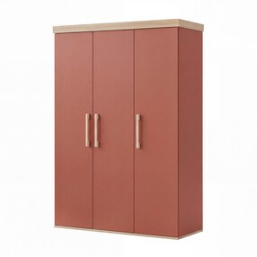 Kleiderschrank 3-türig Jimmy mauve/eiche 