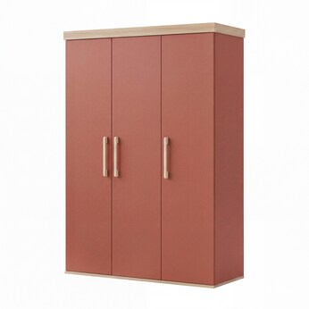 Kleiderschrank 3-türig 'Jimmy mauve/eiche' Jimmy mauve/eiche 