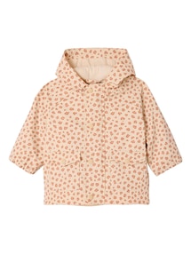 3-in-1 Baby Regenjacke mit Leo-Print, Teedyfleece-Weste