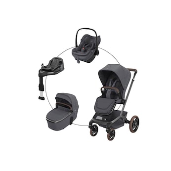 Kombikinderwagen Fame Travel-Set ink. Babyschale Pebble Slide Pro und Isofix-Basis Familyfix Slide Pro