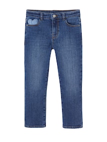 Mädchen Slim-Jeans, Hüftweite COMFORT