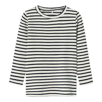 Shirt langarm Ringel Rippqualität
