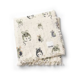Soft Cotton Decke - Forest mouse