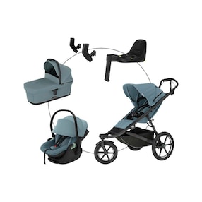 Kombikinderwagen Urban Glide 3 Magnetic Buckle Travel-Set inkl. Babyschale Maple und Isofix-Basis Alfi