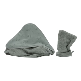 Kapuzenbadetuch Set