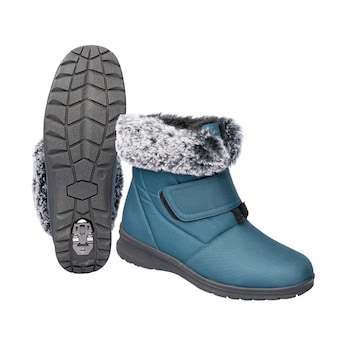 Winterstiefelette mit Spikes und Klett „Monika“