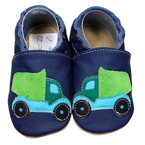 Krabbelschuhe LKW dunkelblau