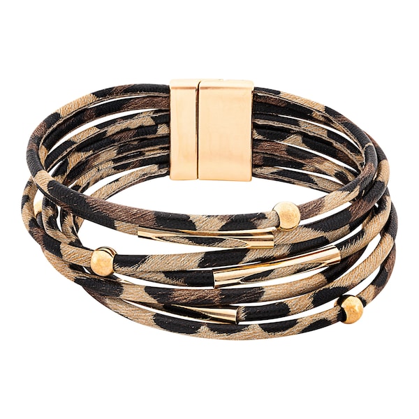 Magnet-Lederarmband „Baghira"