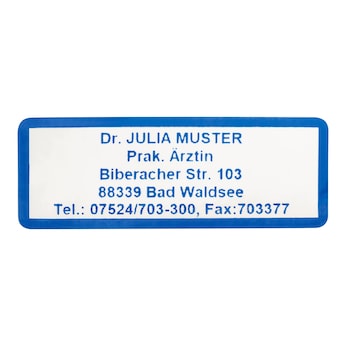 Namensaufkleber "Schrifttyp A"