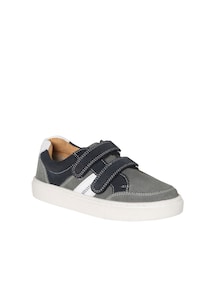 Kinder Klett-Sneakers aus Leder mit Anziehtrick
