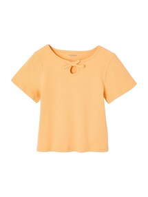T?Shirt Mädchen mit Zierschleife am Hals