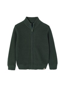 Strickjacke mit Stehkragen für Jungen