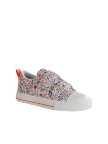 Mädchen Klett-Sneakers mit Blumen und Anziehtrick