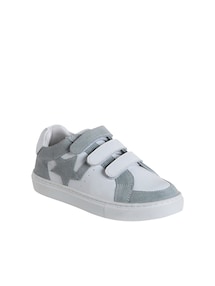 Kinder Ledersneakers mit Klettverschluss