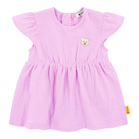 Musselin-Bodykleid Flügelarm Bär Rüschen