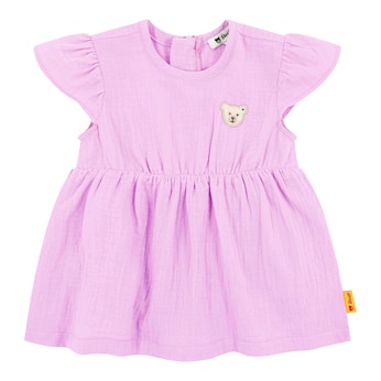 Musselin-Bodykleid Flügelarm Bär Rüschen