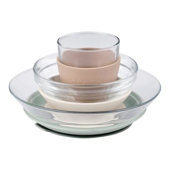 3-tlg. Esslernset Glas