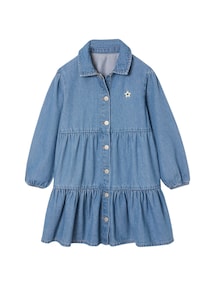 Mädchen Kleid aus Light-Denim