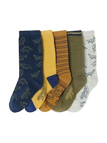 5er-Pack Jungen Socken Dinos