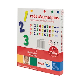 Holzmagnetzahlen 35-teilig  