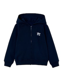 Kapuzensweatjacke mit NY-Print Kinder BASIC