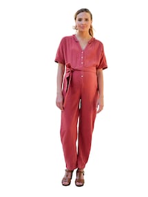 Jumpsuit für Schwangerschaft und Stillzeit aus Bio-Baumwolle