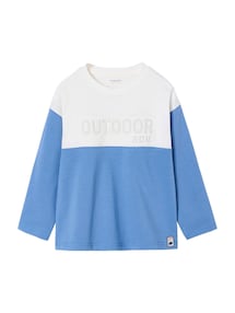 Shirt in Colorblock-Design f¸r Jungen, Recycling-Baumwolle