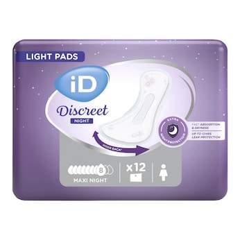 Einlagen, Discreet Light "Maxi Night", 12 Stück