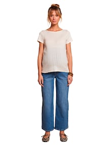 Weite Umstandsjeans, Stretch-Einsatz