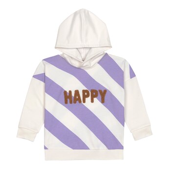 Sweatshirt mit Kapuze Streifen Happy Little Gang