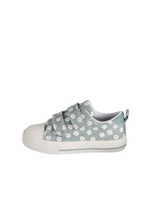 Mädchen Klett-Sneakers mit Blumen und Anziehtrick