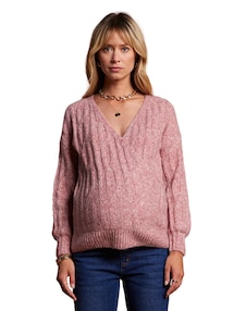 Wende-Pullover mit Alpaka für Schwangerschaft und Stillzeit