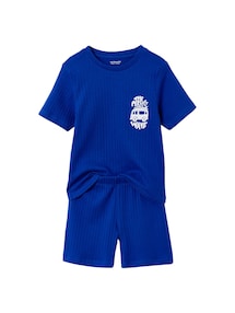 Kurzer Schlafanzug aus Rippjersey, Kinder