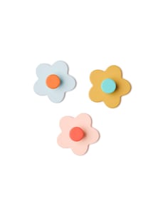 Hakenset  3er-Pack Blume mix